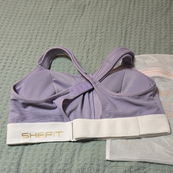 SHEFIT Lavender and White Sports Bra with Gold Logo - Brand New! - Picture 9 of 13